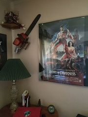 Official Movie Poster with my FANTASTIC new chainsaw hand!